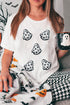 Playful Ghost Patch Graphic Short Sleeve Tee