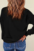 Playful Ghost Script Graphic Oversized Pullover Sweatshirt