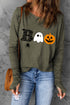 Playful Graphic Letter Print Long Sleeve Tee