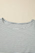 Playful Ruffle Trim Striped Print Tank Top