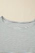 Playful Ruffle Trim Striped Print Tank Top