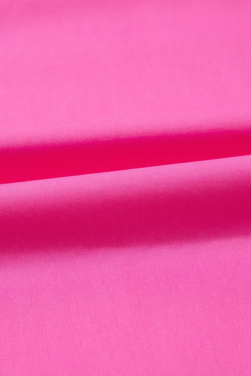 Playful Scalloped Edge Detail Layered Flutter Sleeve V Neck Top