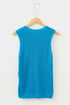 Playful Script Graphic Sleeveless Knit Top