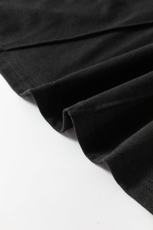 Pleated Texture Crew Neck Sleeveless Everyday Essential Tank