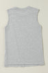Pleated Texture Crew Neck Sleeveless Everyday Essential Tank