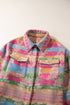 Plus Size Aztec Print Western Flap Pocket Shacket