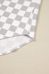 Plus Size Checkered Western Button Down Casual Outerwear
