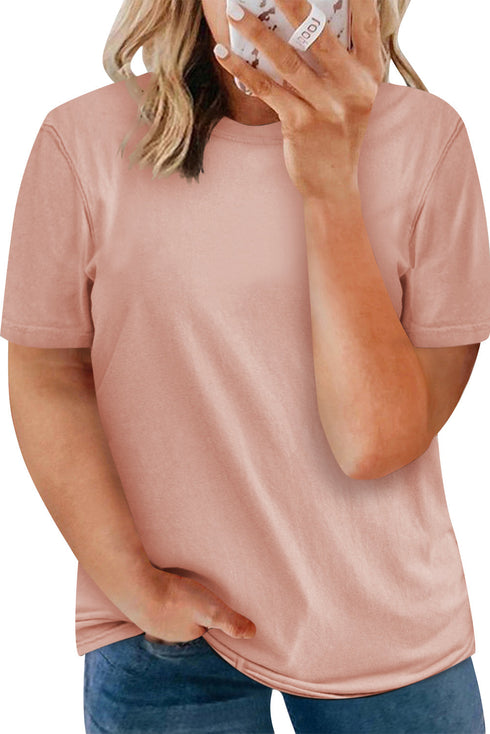 Plus Size Crew Neck T Shirt