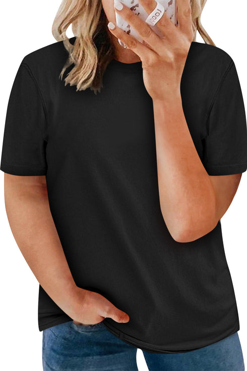 Plus Size Crew Neck T Shirt