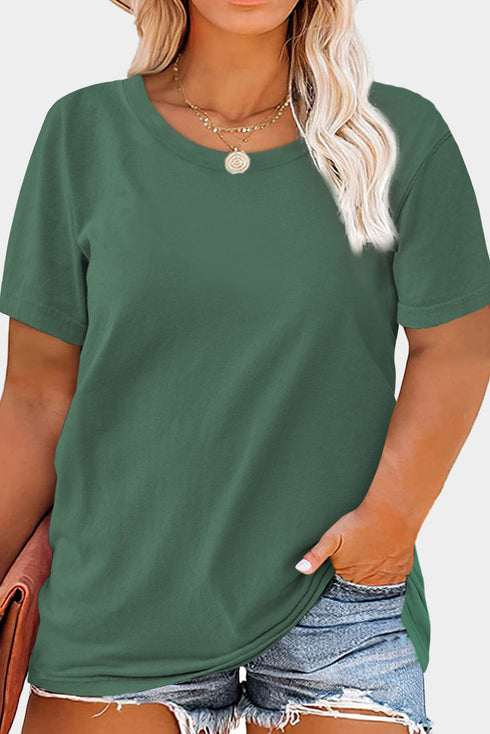 Plus Size Crew Neck T Shirt