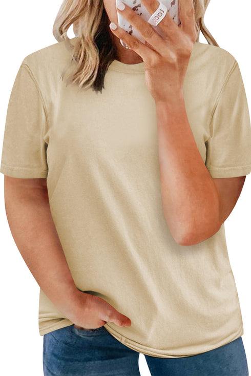 Plus Size Crew Neck T Shirt