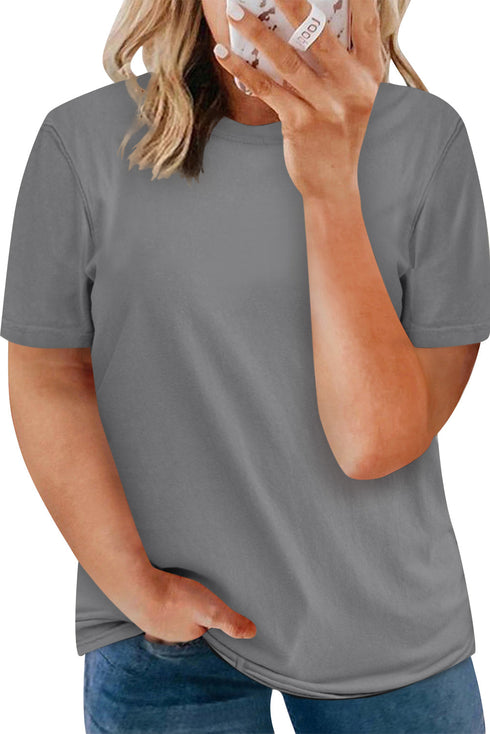 Plus Size Crew Neck T Shirt
