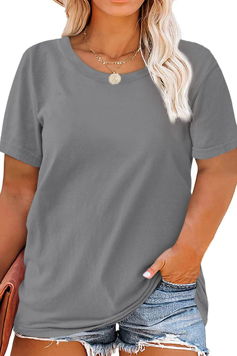 Plus Size Crew Neck T Shirt