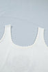 Plus Size Floral Knit Scalloped Trim Square Neck Sweater Vest