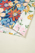 Plus Size Floral Print Contrast Trim V Neck Blouse