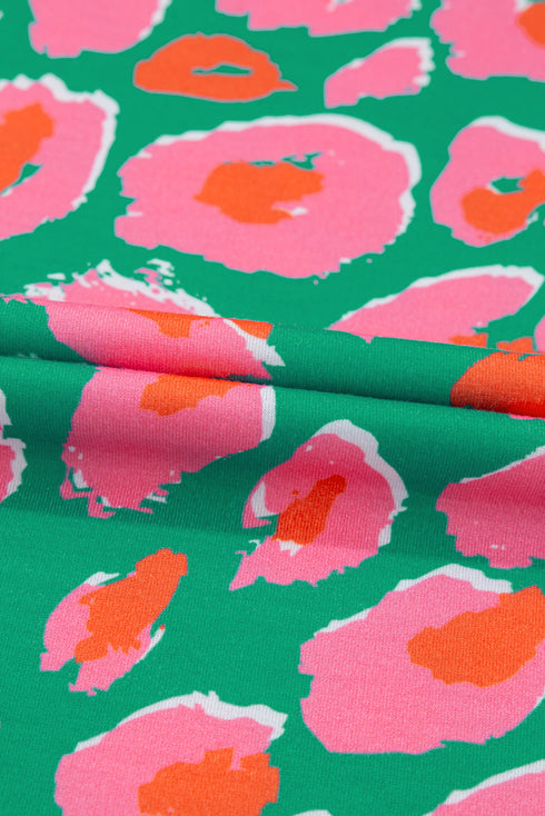 Plus Size Printed Long Sleeve and Pants Lounge Set