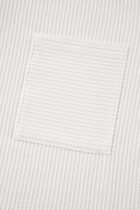 Plus Size Ribbed Textured Long Sleeve T Shirt