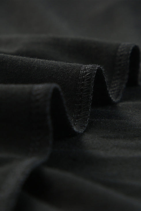 Plus Size Square Neck Ruched Shoulder Short Sleeve Top