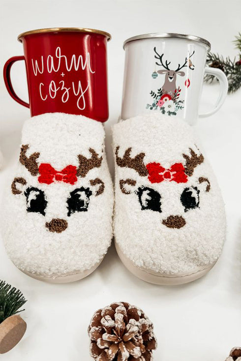Plush Fleece Cartoon Character Novelty House Slippers