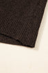 Plush Knit Heart Button V Neck Cardigan