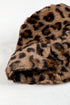 Plush Leopard Print Wide Brim Rabbit Hair Fisherman Hat