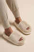 Plush Open Toe Platform Slide House Slippers