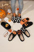 Plush Pumpkin Face Graphic Fleece Slip On Slippers