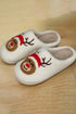 Plush Reindeer Motif Soft Fleece Indoor Slippers