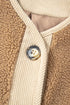 Plush Sherpa Fleece Patchwork Corduroy Edge Jacket
