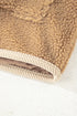 Plush Sherpa Fleece Patchwork Corduroy Edge Jacket