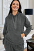 Plush Sherpa Hoodie And Wide Leg Lounge Set