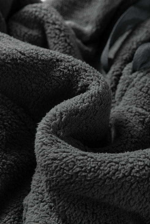 Plush Sherpa Hoodie And Wide Leg Lounge Set