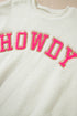Plush Sherpa Howdy Graphic Crew Neck Sweatshirt