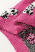 Plush Textured Animal Print Open Front Cardigan
