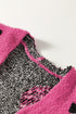 Plush Textured Animal Print Open Front Cardigan