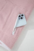 Plush Textured Sherpa Fleece Snap Button Pullover