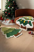 Plush Tree Shaped Faux Cashmere Non Slip Area Rug