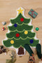 Plush Tree Shaped Faux Cashmere Non Slip Area Rug