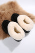 Plush Trim Suede Texture Thick Sole Snow Boots