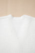 Plush V Neck Button Front Long Sleeve Pocketed Cardigan