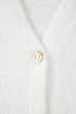 Plush V Neck Button Front Long Sleeve Pocketed Cardigan