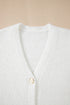 Plush V Neck Button Front Long Sleeve Pocketed Cardigan