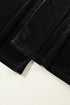 Plush Velour High Waisted Wide Leg Drawstring Pants