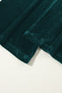 Plush Velour High Waisted Wide Leg Drawstring Pants