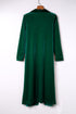 Plush Velvet Shawl Collar Open Front Duster Cardigan