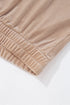 Plush Velvet Zipped Top And Jogger Pant Set