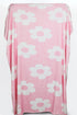 Plush Vintage Floral Print Square Flannel Blanket