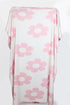 Plush Vintage Floral Print Square Flannel Blanket
