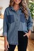 Pocket Detail Button Down Denim Casual Shirt