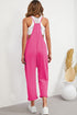 Pocketed Adjustable Spaghetti Strap Straight Leg Jumpsuit